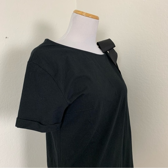 Universal Standard for J. Crew Top Asymmetrical Bow T-Shirt Short Sleeve Sz M - Picture 16 of 16